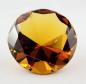 Preview: Glasdiamant - Kristallglasdiamant - 80 mm Bernsteinfarben