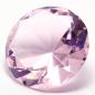 Preview: Glasdiamant - Kristallglasdiamant - 80 mm Rosa