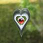 Mobile Preview: Windspiel in Herzform für die Gartendekoration