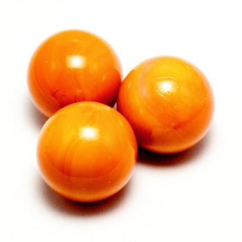 16mm Glasmurmeln orange opak