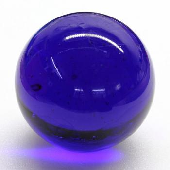 40mm Glaskugel  handgefertigt DUNKELBLAU