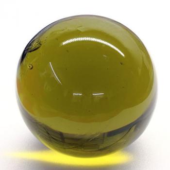 Olivgrüne Deko Glaskugel 70 mm