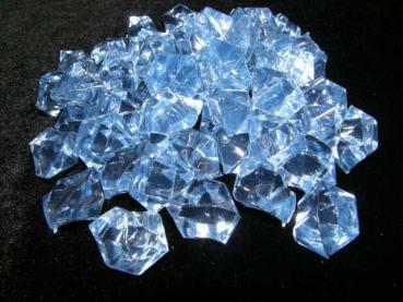 Hellblaue Dekosteine Streudeko aus Acryl