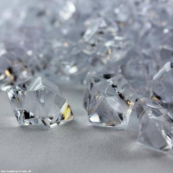 Klare Dekosteine Streudeko aus brillantem Acryl