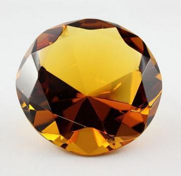 Glasdiamant - Kristallglasdiamant - 80 mm -BERNSTEIN-