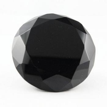 Glasdiamant - Kristallglasdiamant - 80 mm -SCHWARZ-