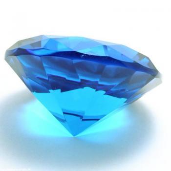 Glasdiamant - Kristallglasdiamant 80 mm Türkis