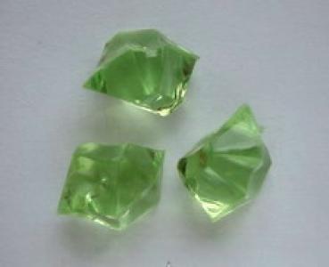Hellgrüne Dekosteine aus Acryl