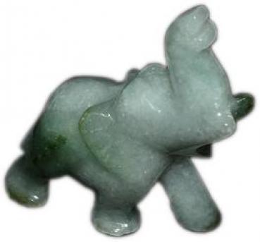 Edelsteindeko Elefant aus Jade geschnitzt 160.75ct