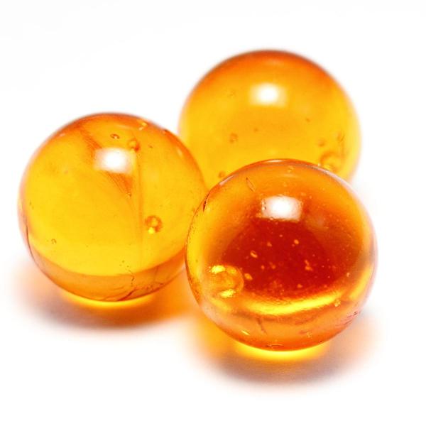 16mm Glasmurmeln orange