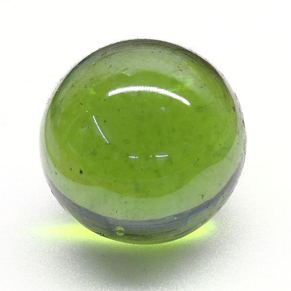 Olivgrüne Glaskugel 35mm handgefertig