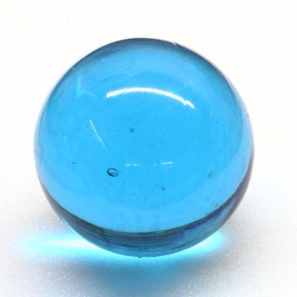 Türkise handgefertigte Farbglaskugeln 60 mm - T