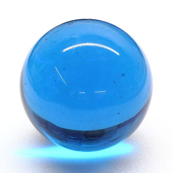 Türkise Glaskugel 40mm handgefertigt