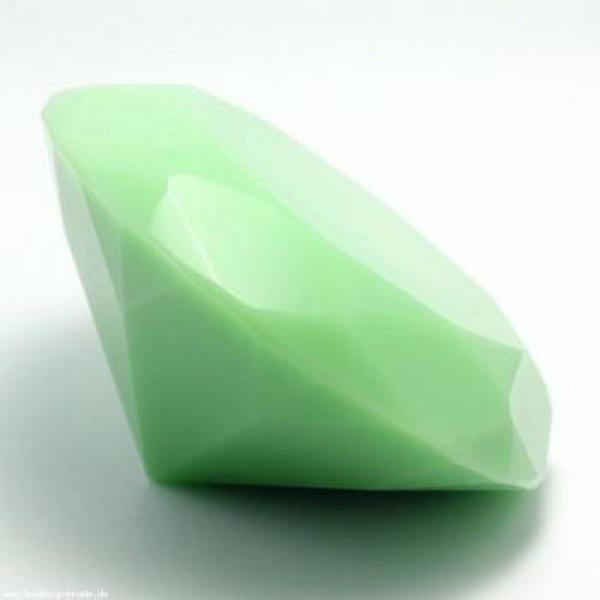 Grüner Glasdiamant intransparent 80mm