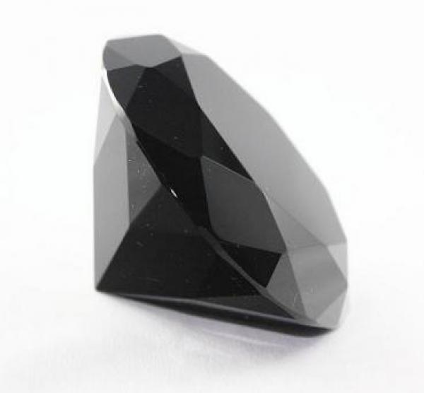 Schwarze Deko Diamanten aus Kristallglas