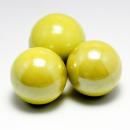 16mm Glasmurmeln gelb opak