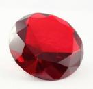 Glasdiamant - Kristallglasdiamant - 80 mm ROT